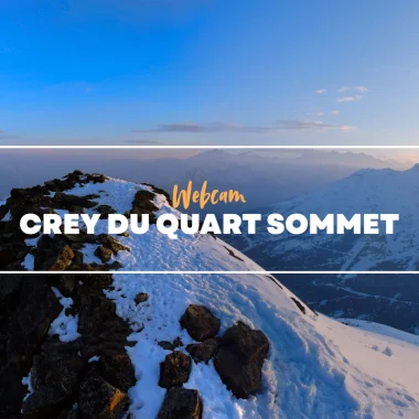 Webcam Crey du Quart Uitzicht op de top van Valmeinier