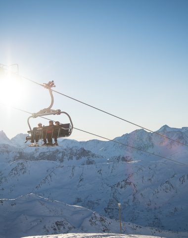 Stoeltjeslift in het skigebied Valmeinier